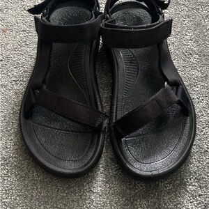 Black Strappy Sandals
